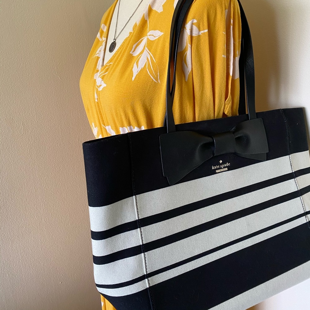 Kate Spade Clement Street Stripe Blair Fabric Tote